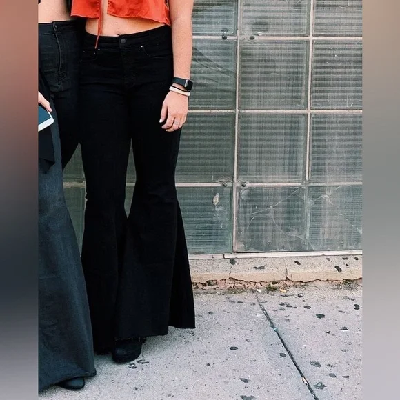 Free People Know Me Better Flare Jeans - Picture 2 of 3